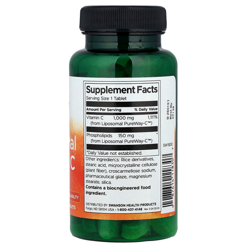 Swanson, липосомальный витамин C, 60 таблеток