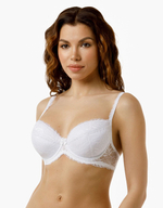 Бюстгальтер push-up из эластичного кружева (Размер: 75A) (Цвет: черный)