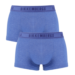 Мужские трусы хипсы (синий) набор 2 в 1 Bikkembergs BKK1UTR15BI