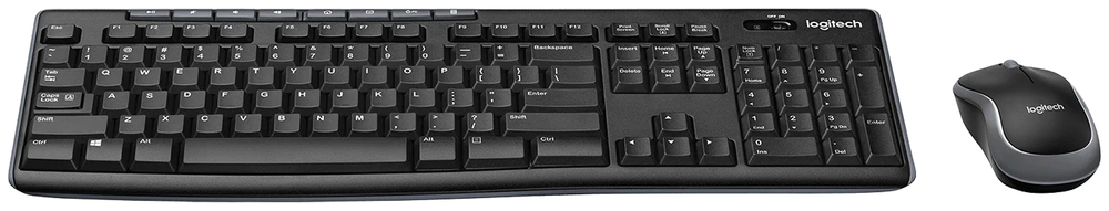 Комплект клавиатура + мышь Logitech Wireless Combo MK270, черный