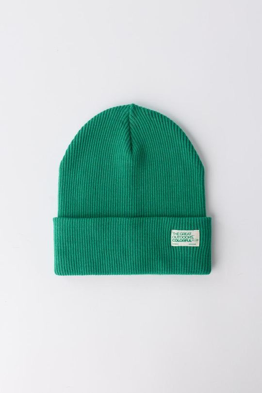ZARA ТРИКОТАЖНАЯ ШАПКА В РУБЧИК С ЭТИКЕТКОЙ, ЗЕЛЕНЫЙ