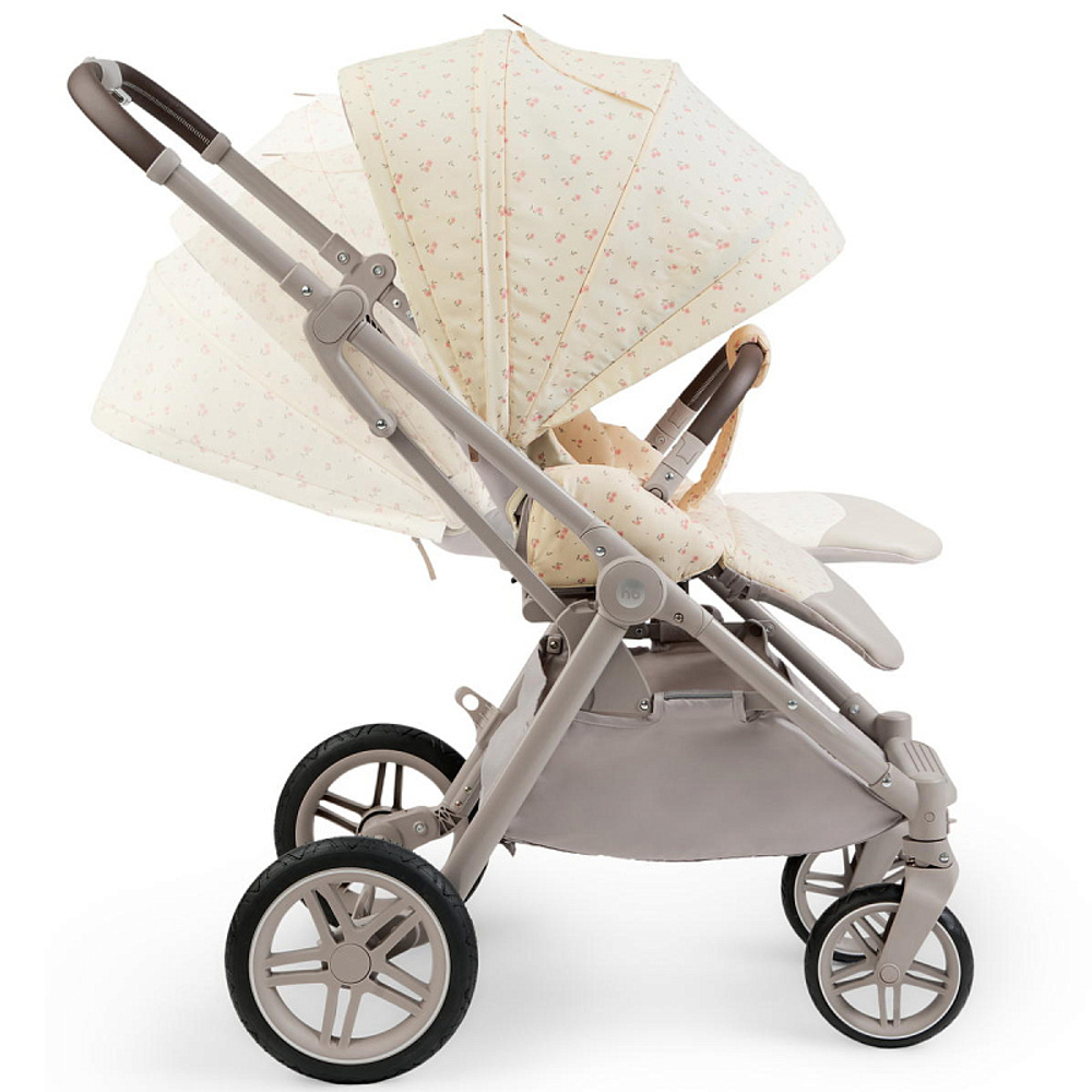 Детская прогулочная коляска Happy Baby Luna 360 beige (flowers)