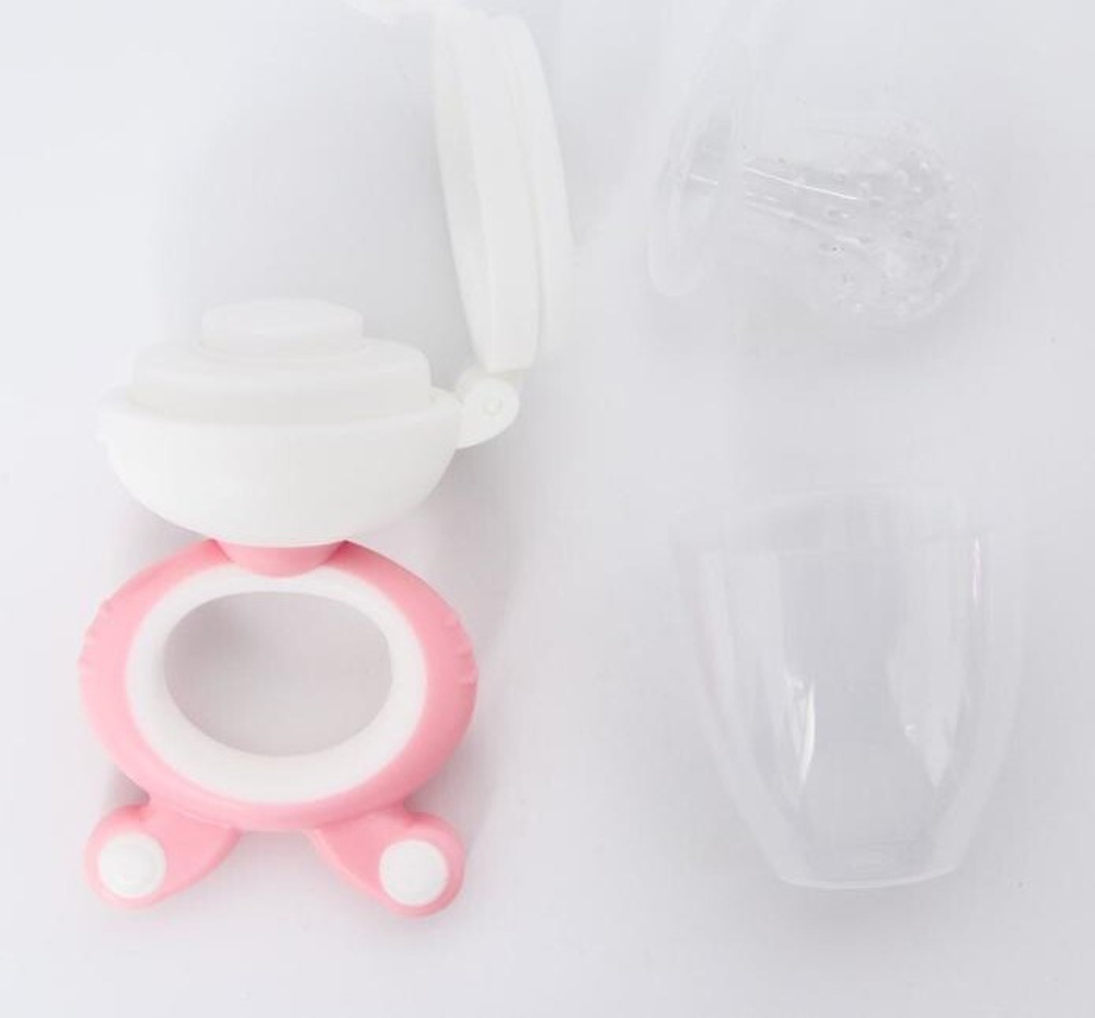 4780628 Ниблер с силиконовой сеточкой, вращ.поршень, цвет розовый