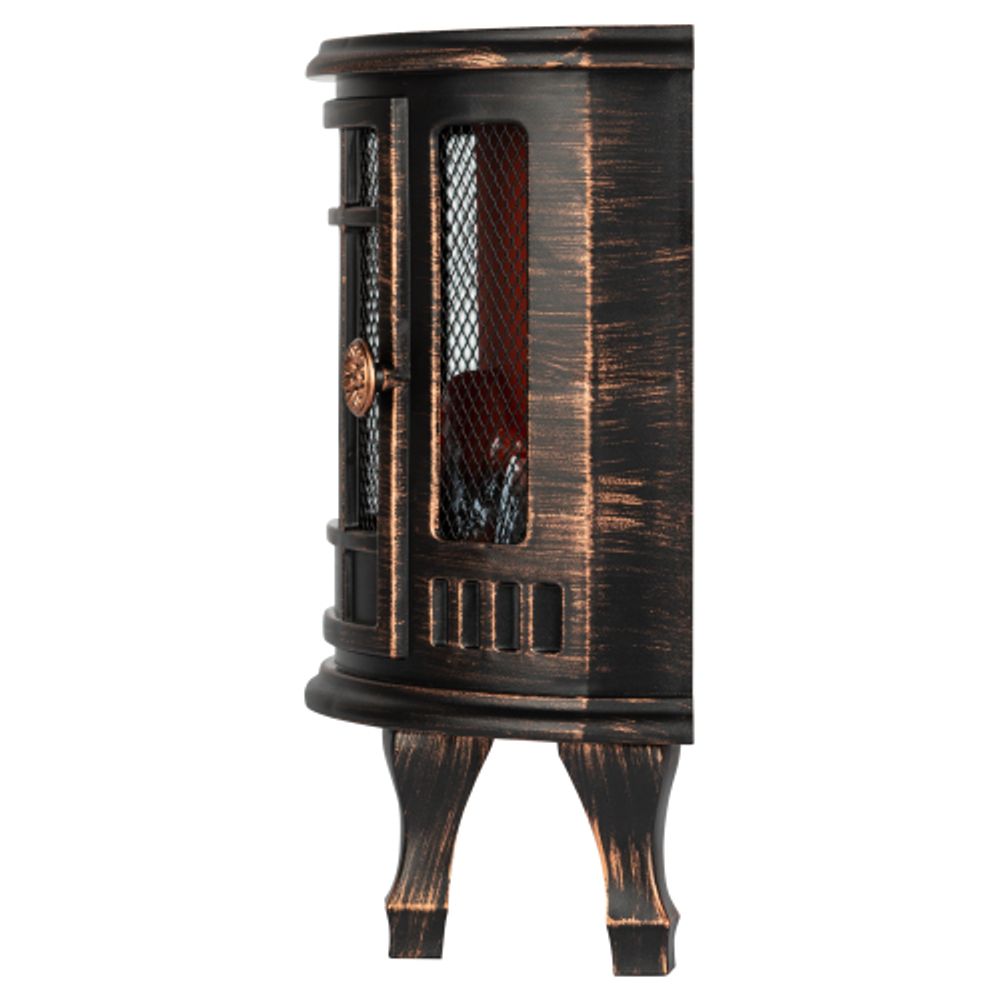 Светильник ЭРА EGNIK -P02 новогодний светодиодный камин Печь черный 2*LR14(C) 24*17*33 см