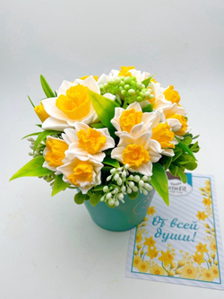 Нарциссы из мыла ручной работы