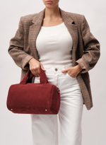 Замшевая сумка DBR 31378 красное вино