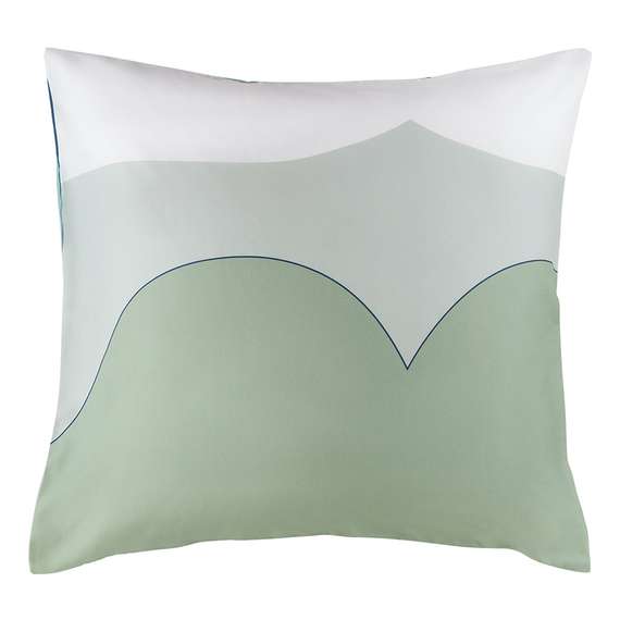 Набор из двух наволочек из сатина  мятного цвета с авторским принтом Freak Fruit, 70х70 см