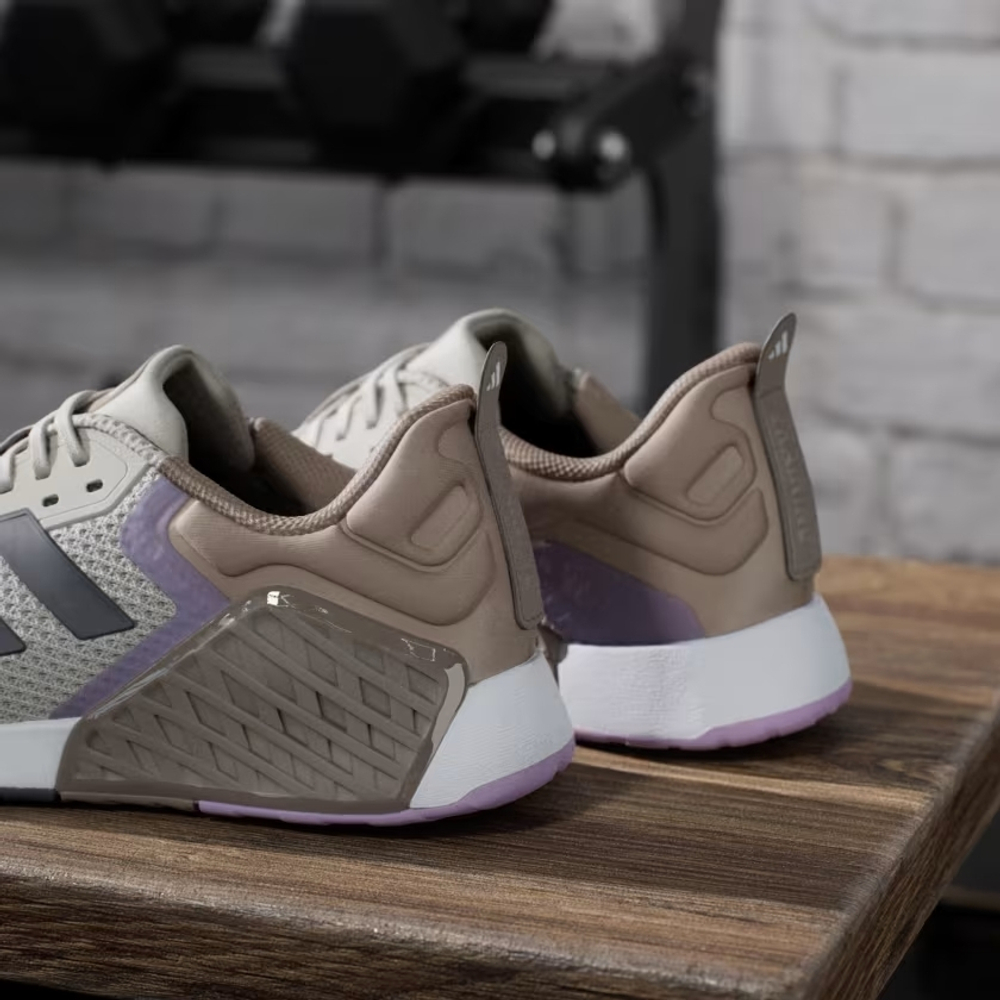 Кроссовки женские Adidas Dropset 3 (Серо-Коричневые)