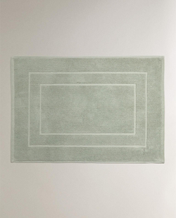 Zara Home - Нескользящий коврик для ванной из хлопка, синий, 55x80 см