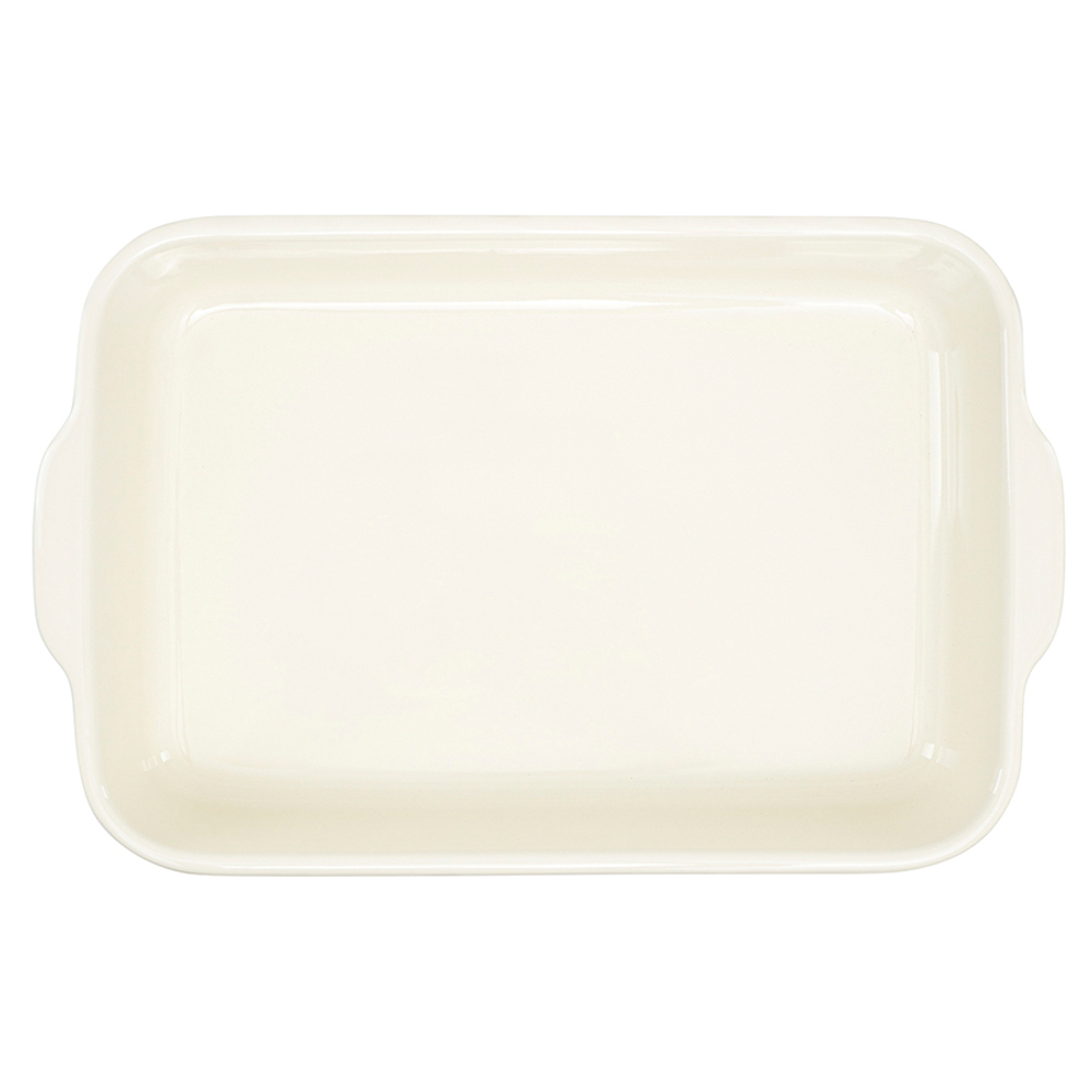 Блюдо для запекания birds of paradise, 36х23 см, кремовое