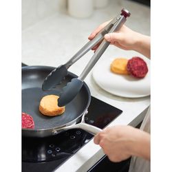 Щипцы кухонные SmartChef, 33,5 см, серо-бордовые