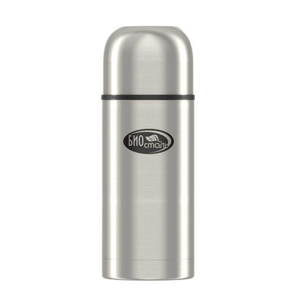 Термос Biostal Охота (0,7 литра), 2 чашки, с ситечком, стальной