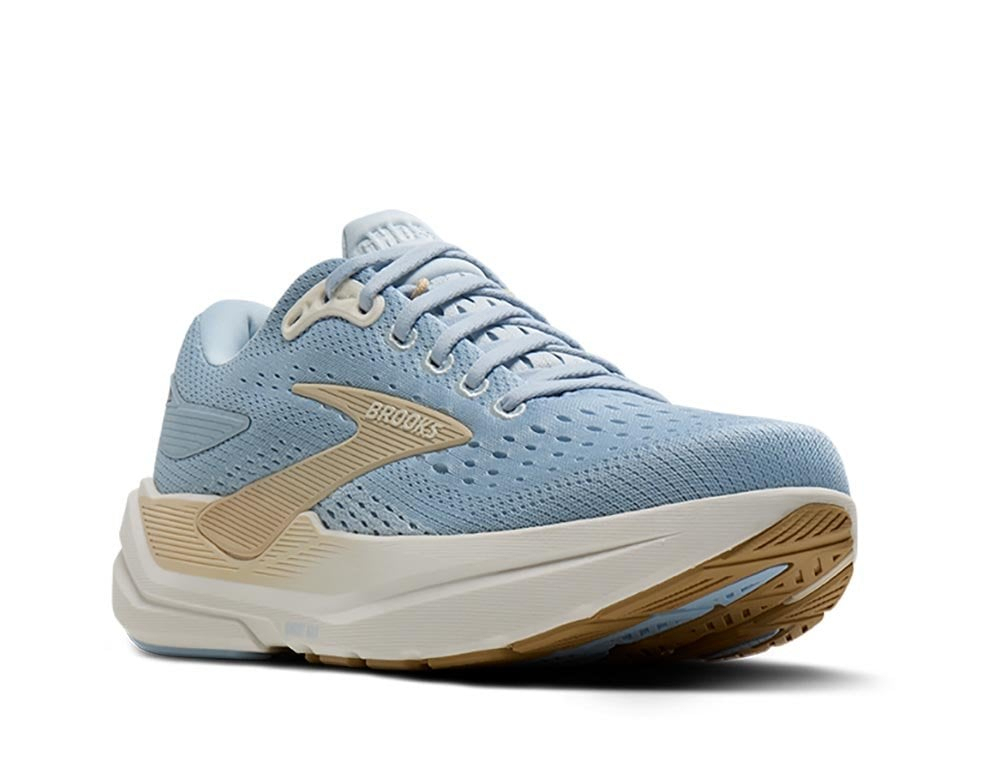 Женские кроссовки для бега Brooks Ghost Max 3 W Голубо-Кремовые