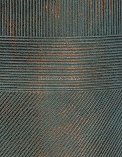 Кашпо TREEZ ERGO - серия Graphics - Низкая чаша - Окись с медной патиной