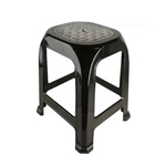 Табурет "Симпатия" большой, черный / серебристый перламутр РП-311