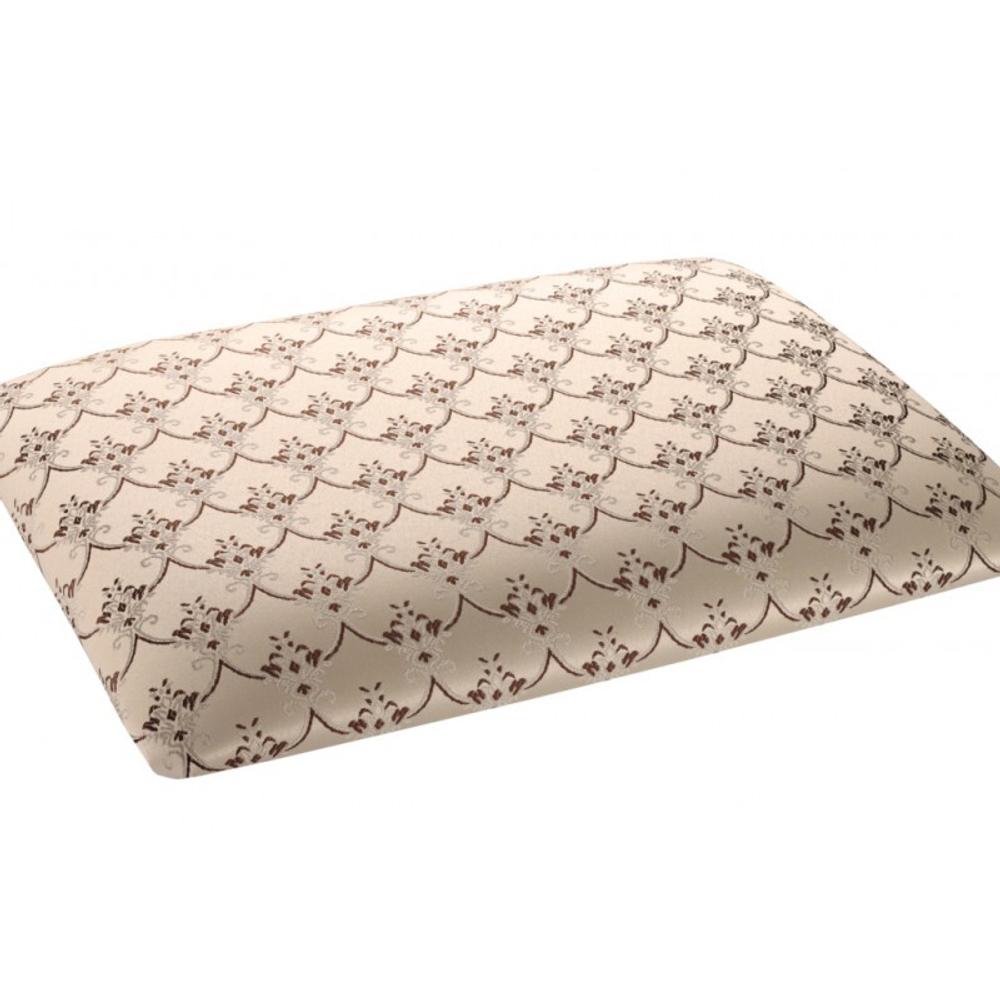 Банкетка "Римская" 350х490 дуб белый/серая патина/жаккард бежевый меланж РМ49/РБС49МЕЛ