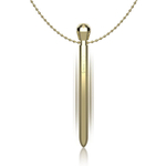 Клиторальный вибростимулятор Ibiza в виде золотистой подвески