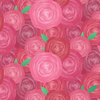 Клумба абстрактных роз