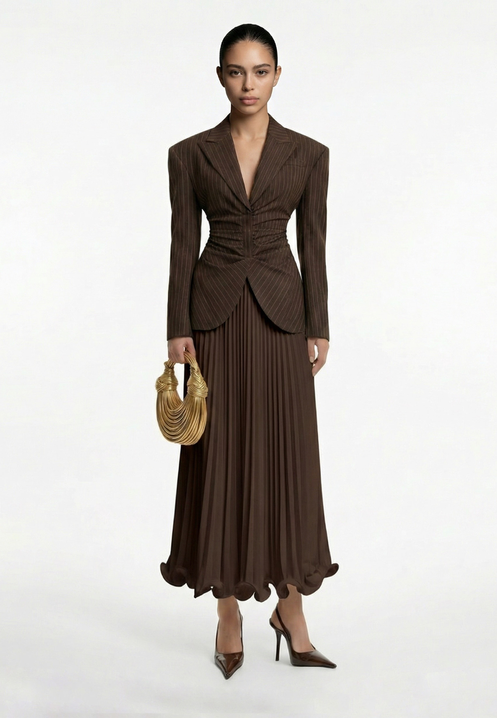 Юбка плиссе макси