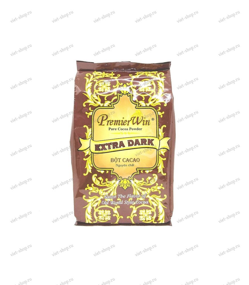 Вьетнамский какао PremierWin Extra Dark, какао 100%, 250 гр.
