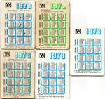 № 36 Набор из 5 стерео Календариков. Мультфильмы СССР 1978 г.