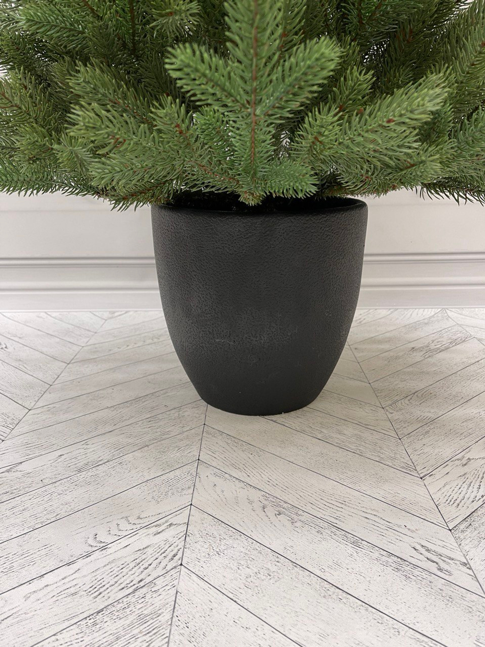 Ель TreeDeLuxe Русская премиум 100% литая 90см в кашпо зеленая