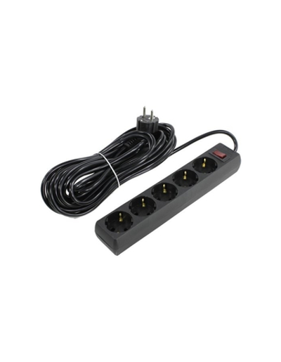 Exegate EX279181RUS Сетевой фильтр ExeGate SP-5-10B (5 розеток, 10м, евровилка, черный)