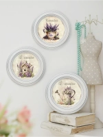 Картины на стену интерьерные на холсте 3 шт. 17.5 см