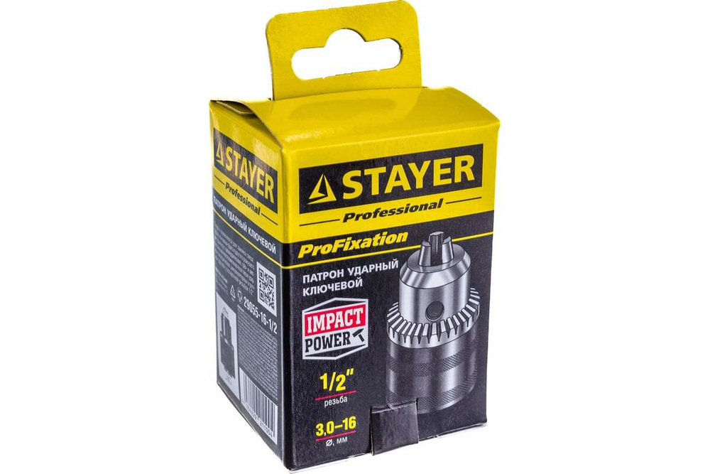 Патрон ударный ключевой 1/2", 3,0-16 мм STAYER 29055-16-1/2