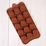 Силиконовая форма для шоколада "Клумба роз"