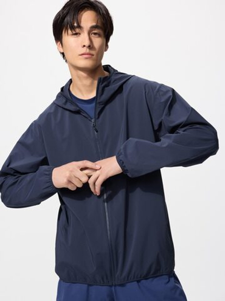 UNIQLO Парка с защитой от ультрафиолета, темно-синий