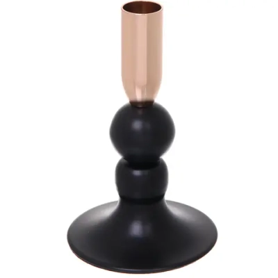 Подсвечник «FARY TALE» 9*16 см, Черный/золото