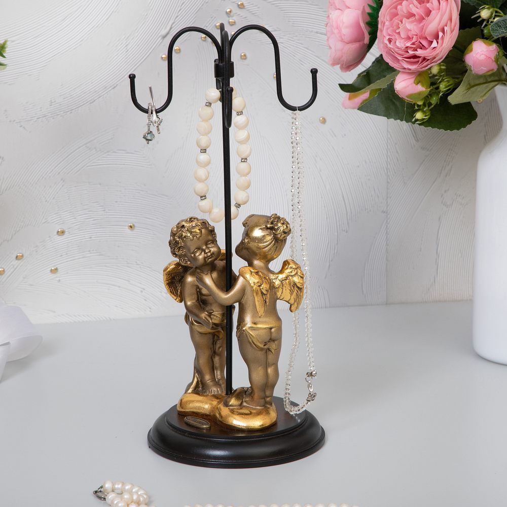 Подставка для украшений Секреты двух сердец Бронза