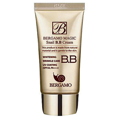 Bergamo Magic Snail BB Cream SPF 50 PA+++,Увлажняющий ВВ крем с муцином улитки 50 мл (до 15.11.27)