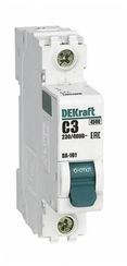 Автомат DEKraft ВА-101 1П 03А-С 4,5кА 17420