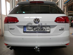 Фаркоп оцинкованный Galia V073C для Volkswagen Golf VII универсал 2WD/4WD 2013-(паспорт и сертификат в комплекте)(без электрики)