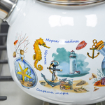 Чайник 3л со свистком "Золотая рыбка"