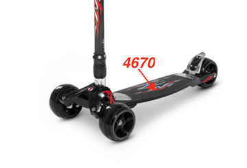 Дека (платформа) пластиковая с наклейкой для Kickboard Monster (PA)