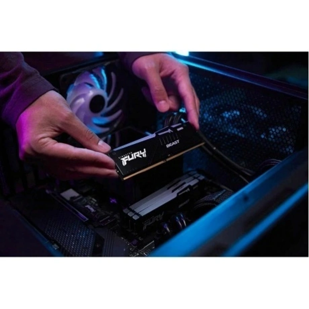 Оперативная память Kingston FURY Beast Black RGB XMP CL40 DDR 5 DIMM 32Gb 5200Mhz (KF552C40BBA-32)