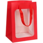 Пакет для цветов и подарков»Искренний подарок» 18*13*25 см, Красный