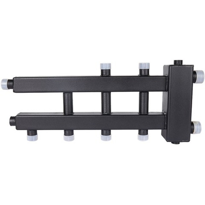 Коллектор с гидравлической стрелкой ROMMER - 1"1/4 НР на 2+1+1 контур 1" НР (до 60 кВт)