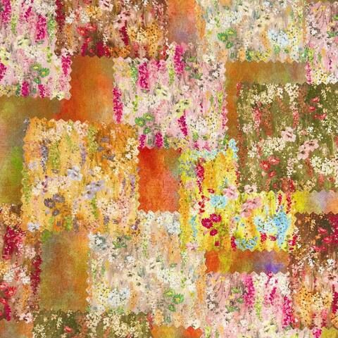 ВОЗДУШНЫЙ ПЭЧВОРК, ОРАНЖЕВЫЙ - 100% хлопок