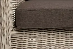 "Гляссе" диван трехместный из искусственного ротанга, цвет бежевый
