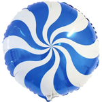 Шар Фольгированный Конфета голубая (Ассорти)