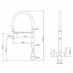 Смеситель для кухни Abber Wasser Kreis AF81141NG никель