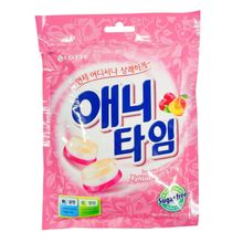 Леденцы Lotte Anytime Слива и персик без сахара 60 г, 3 шт