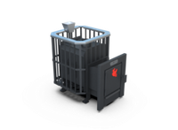 Банная печь Душа- 15 Сетка Высечка Закрытая Каменка 8мм