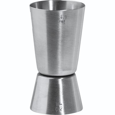 Джиггер «Пробар» 20/40 мл;сталь нерж.;D=45,H=75мм;серебрист. (Цвет: серебристый)