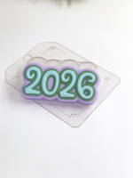 Пластиковая форма для шоколада "2026 год Цифры"