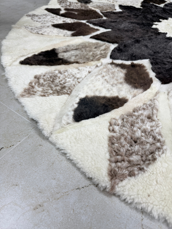 Ковер шкура натуральная овчина меховой